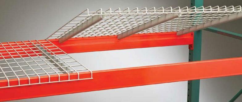 Standard waterfall wire decking for step beams